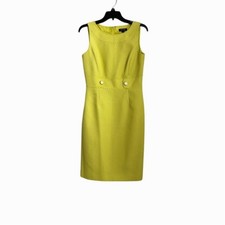 Tahari Arthur S. Levine Sleeveless Tweed Sheath Midi Dress Size 4
