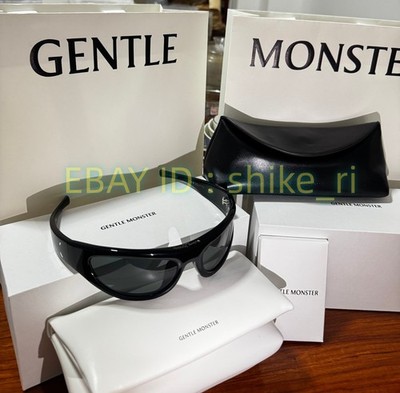 GentleMonster Maison Margiela x MM003 01 Sunglasses Black Frame Brown Lenses