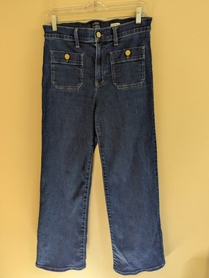 J.Crew Premium Edition Full Length Slim Wide Leg Jeans Size 29