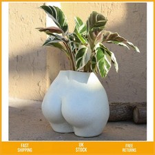 Elegant Female Body Plant Pot Modern Resin Boho Vase With Drainage 7x6.6 In