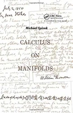 Calculus On Manifolds: A Modern - Paperback, by Spivak Michael - Acceptable n