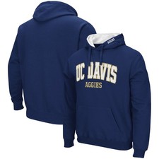 Men's Colosseum  Navy UC Davis Aggies Arch & Logo Hoodie