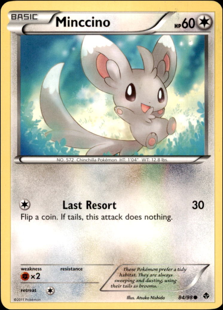 Pokemon - Minccino #84/98 - Emerging Powers Common