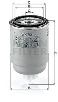 WK 821 Mann-Filter Kraftstofffilter FüR CitroëN, Fiat, Innocenti, Mega, Nissan,