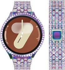 20mm Bling Rhinestone Diamond Metal Strap For Samsung Galaxy Watch 7 40mm