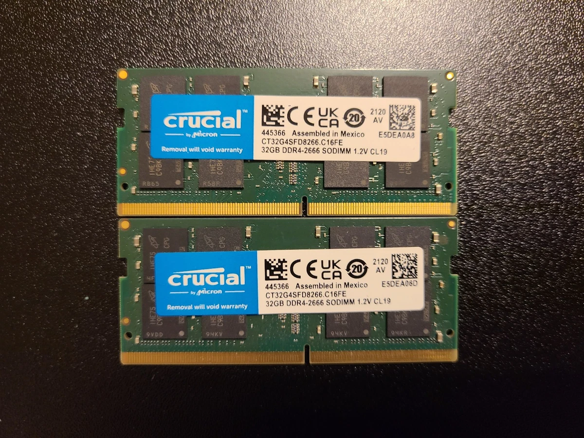 25+ SO-DIMM DDR4 SDRAM 64 GB Total Capacity Memory (RAM) for sale