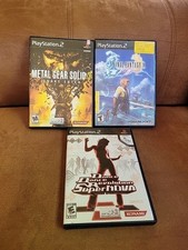 PlayStation 2 Game Disc Case w/ Memory Card Holder Lot 3, 2 With Manual