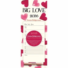 Carousel Worldwide, Emma Bridgewater Big Pink Hearts 2026 Week-To-View Magnetic
