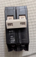 NEW Eaton CHF220 20 Amp 2 Pole Circuit Breaker Type CH 240VAC  20A 