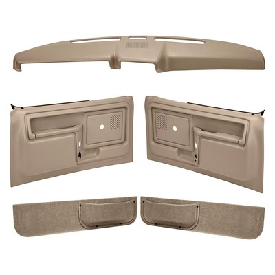 For Ford F-150 80-86 Coverlay Medium Brown Interior Combo Kit Power Locks
