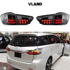 VLAND Pair LED Tail Light Assembly For 2009-2015 Toyota WISH Rear Brake Lamps