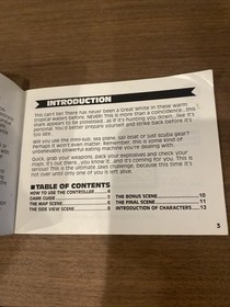 JAWS ORIGINAL INSTRUCTION MANUAL GAME BOOK NINTENDO NES HQ