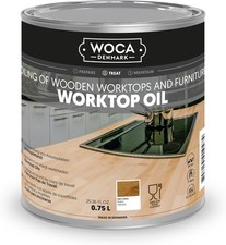 WOCA Worktop Oil Natural, Food Safe Wood Oil for Kitchen Worktops, Chopping Boa