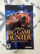 PlayStation 2 PS2 Manual Only Cabelas Big Game Hunter 2005 Adventures