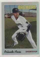 2019 Topps Heritage Chrome Refractor 108/570 Orlando Arcia #THC-53 4tk