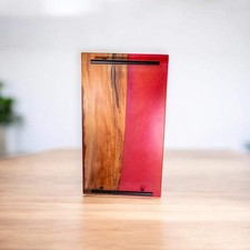 Pink Epoxy Cherry Charcuterie Boards/Serving Board with Handle