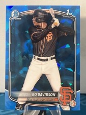 2025 Bowman Chrome Draft Sapphire Baseball Bo Davidson 1st Bowman Sapphire #206