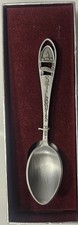 1970s Bates & Klinke pewter 4" ST LOUIS GATEWAY ARCH Souvenir Spoon MIB