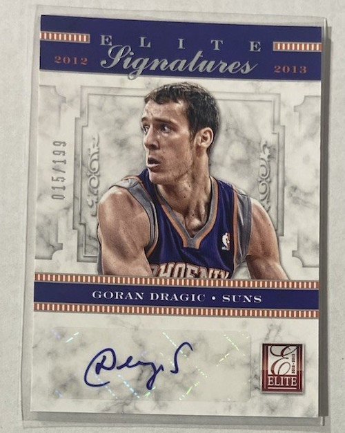 Goran Dragic 2012-13 Panini Elite Signatures Autograph Insert #6 Auto 15/199