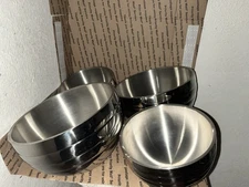 Vollrath Stainless Steel Angled Bowl Beehive double wall  1Qt/2.5Qt (Qty-4)