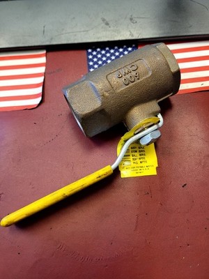 Apollo 1/2'' Ball Valve 600 CWP Bronze Lead-Free Threaded Ends Seat - MADE IN USA