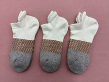 3 Pairs Bombas Women's Solid Ankle Socks Size Medium 8-10.5 multicolor
