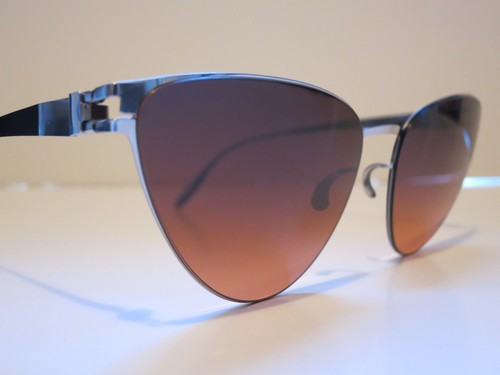 Mykita BERNHARD EARTHS 609 Brillante Plata Naranja Gafas Gafas Gafas Gafas de sol NUEVO - Imagen 5 de 6