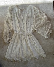 Zimmermann Lace Summer Dress Silk Ivory Sz1