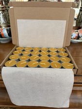 96 x Beeswax Tealight Candles (pack of 4 Boxes of 24)