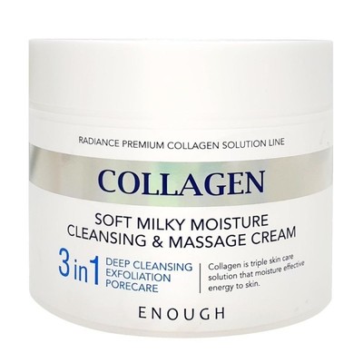 Enough Collagen 3in1: Massage- und Reinigungscreme für das Gesicht, 300 ml