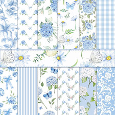 24 Sheets Hydrangea Scrapbook Paper 12 X 12 L...