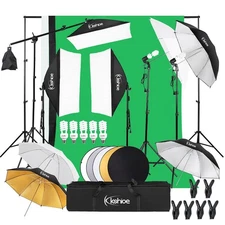 Kshioe 1.6 x 3M Soft Light Box Umbrella Plus 5 in 1 Reflector Photography Kit