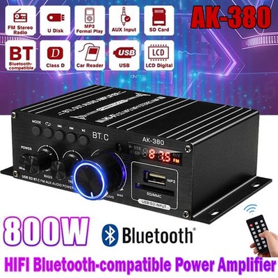 HiFi Verstärker Mini Aluminium Audio Stereo Power Amplifier Vorverstärker 800W -