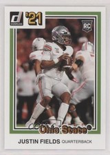 2021 Panini Chronicles Draft Picks Donruss Retro Orange Justin Fields #33 0b3