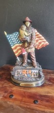 Bronze Fireman Sculpture by Bradford Ecxhange 2013. 294 of 2,500 Collectable