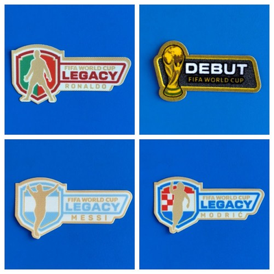 #ad Legacy Argentina Portugal World Cup Player Size Soccer Shirt Jersey Patch Badge $15.99