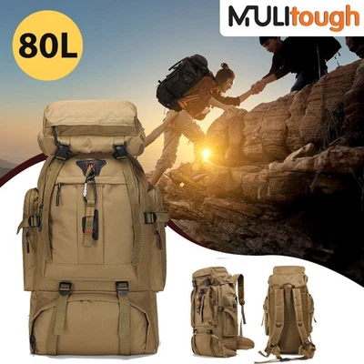 EUMATY 80L Rucksack Wanderrucksack Camping Trekkingrucksack Outdoor Sport Reiserucksack