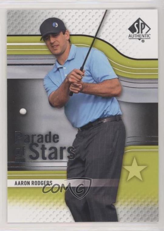 2012 SP Authentic Parade of Stars Aaron Rodgers #58 8h4