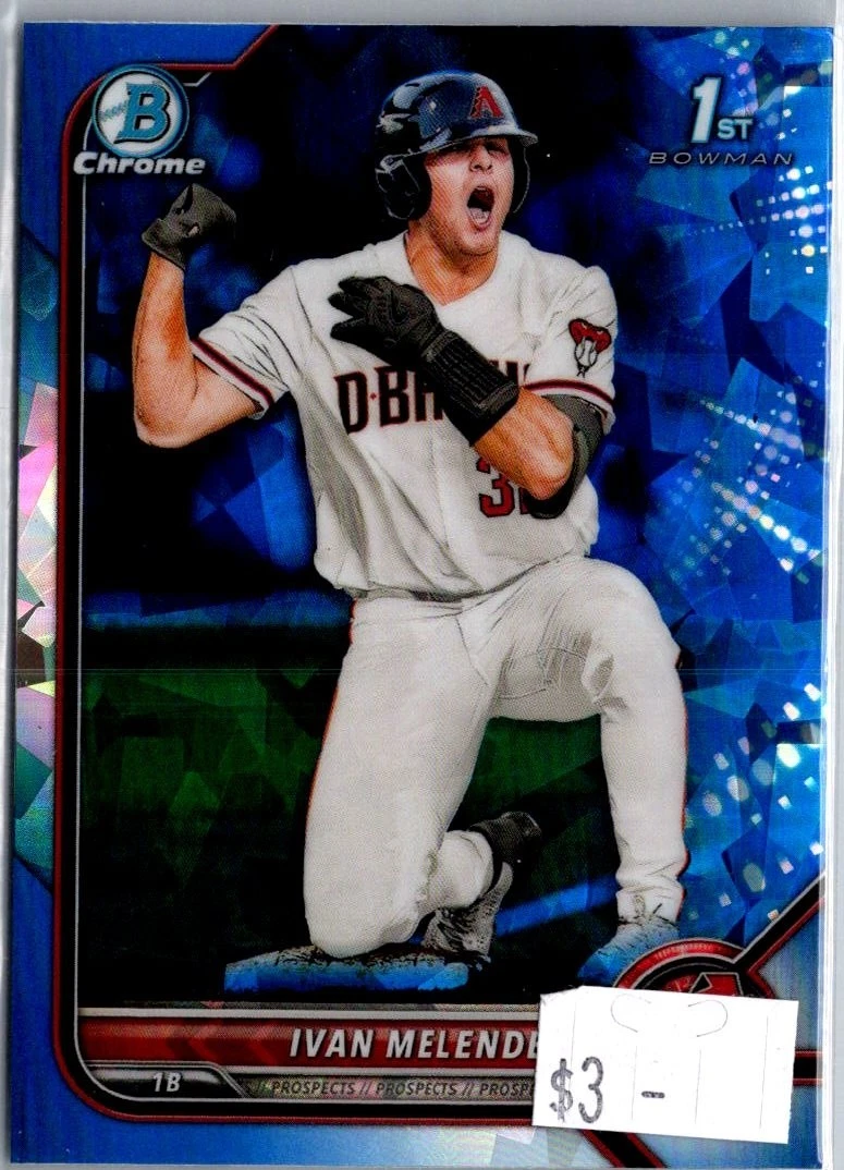 Ivan Melendez 2022 Bowman Draft Sapphire #BDC-29 1st Bowman RC
