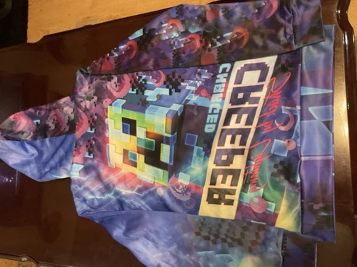 Minecraft Creeper Struck By Lightning Hoodie Size-M