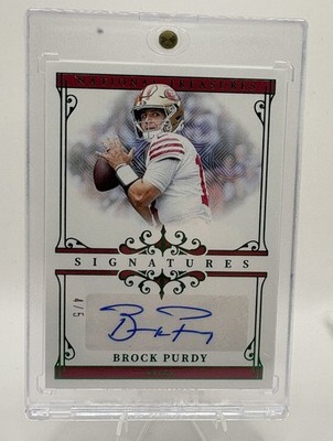 2025 National Treasures Brock Purdy Emerald Signatures Auto  4/5  49ers 