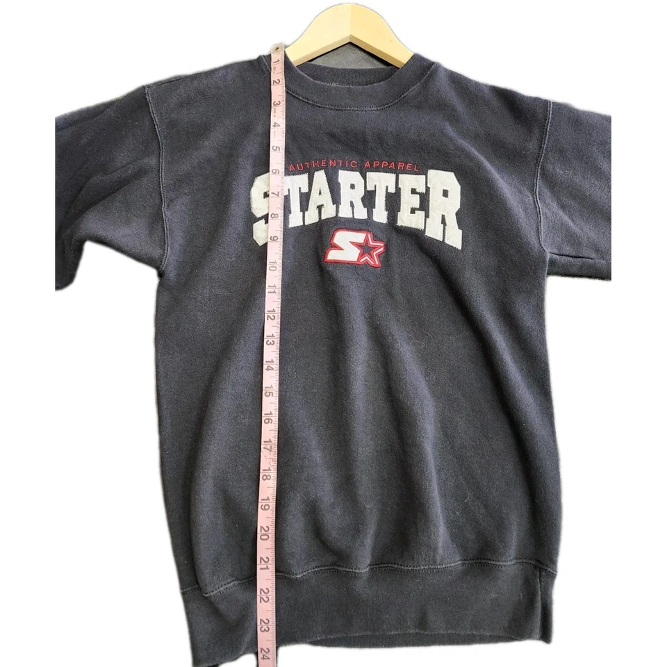 Sudadera De Colección Juvenil Negra Starter Spellout Talla Med 10-12 Excelente Estado Foto 4 de 4