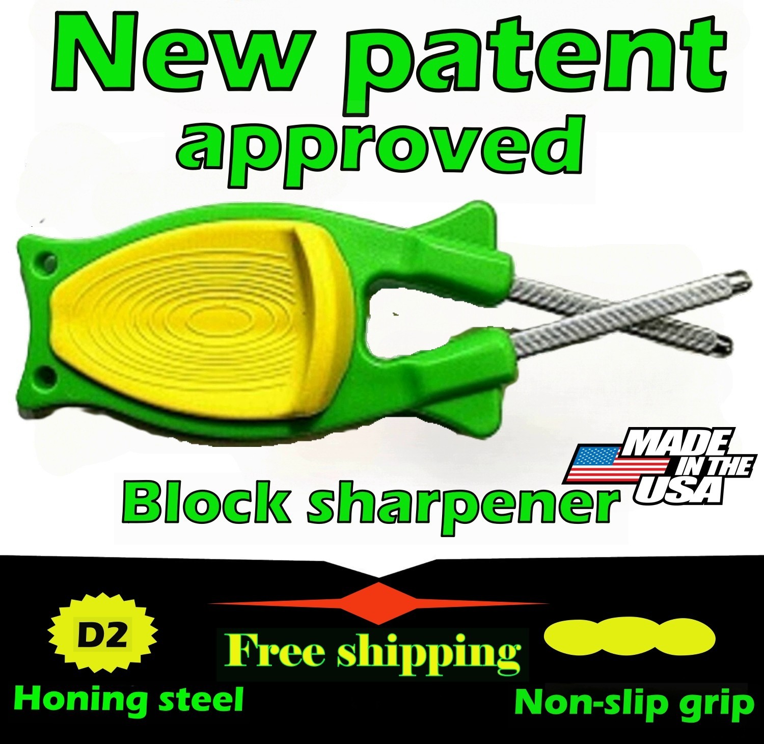 Paul Block Knife Sharpener Multi Color Manual Tool Gift Idea For Men Women Chef