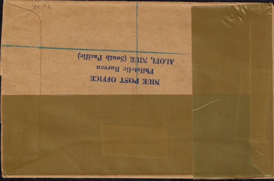 Niue 1978 Oficial Correo Registrado Cubierta con Caja OFICIAL PAGADO OFICINA DE CORREOS NIUE Foto 2 de 2
