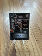 RC Auto! Day'Ron Sharpe 2021-22 Panini Donruss Elite Rookie Yearbook Auto RC