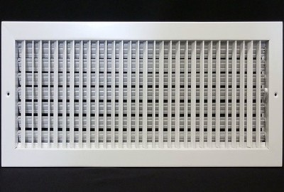 24x20 Adjustable HVAC Air Supply Diffuser Vent Cover Sidewall Ceiling White