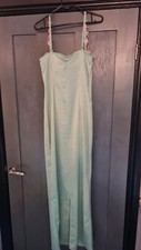 Beautiful Spaghetti Strap Dress Pale Green - NEW - Size 14