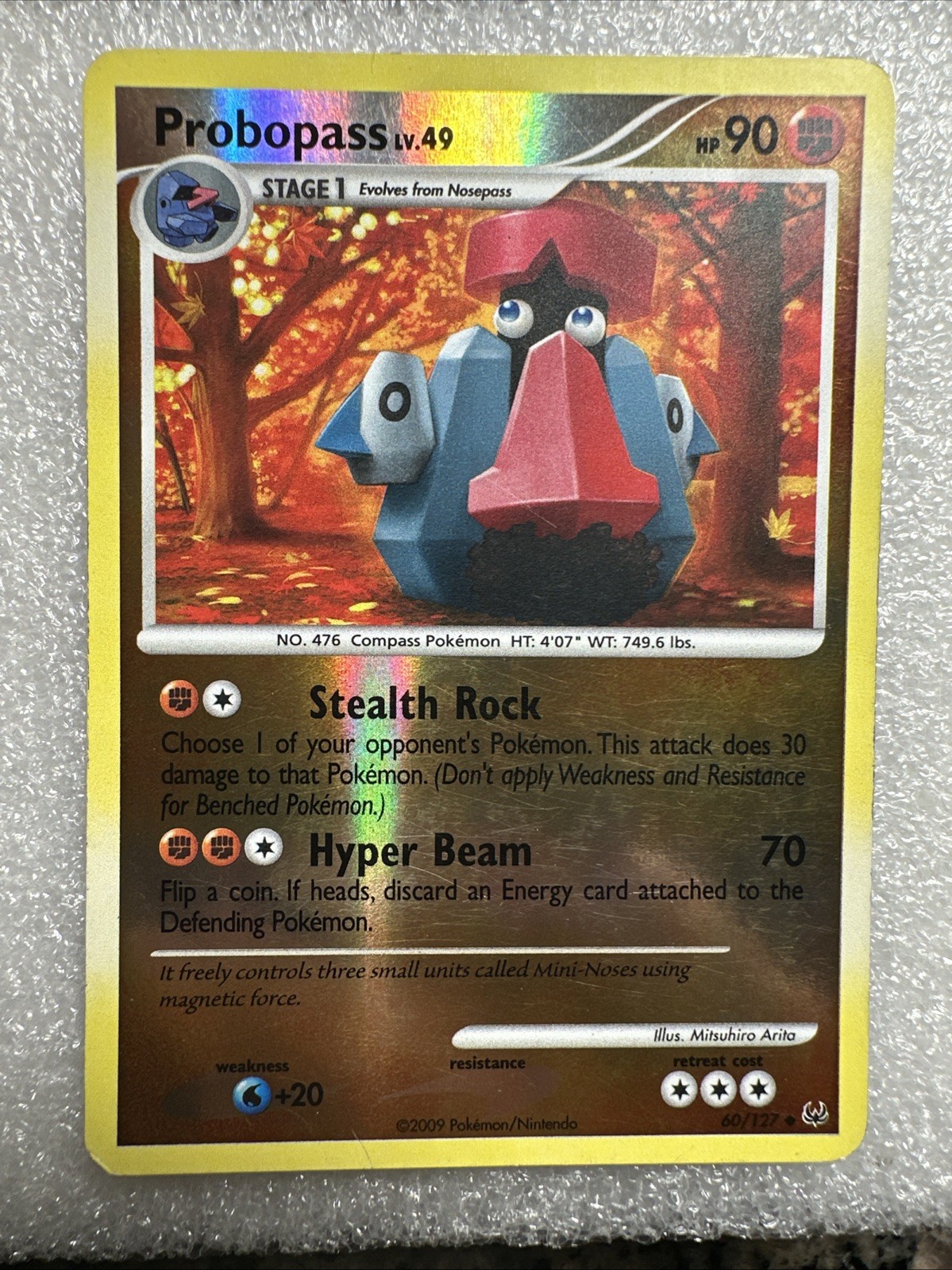 Probopass 60/127 Uncommon Reverse Holo Platinum Pokémon Card