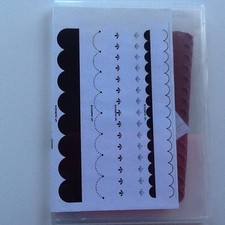 Stampin Up Retired  All Scallops  Clear Mount Stamp Set