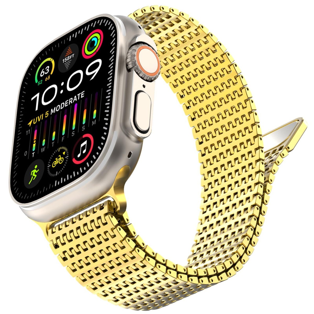 For Apple watch 38/40/41/42/44/45/49mm Stainless Steel Loop